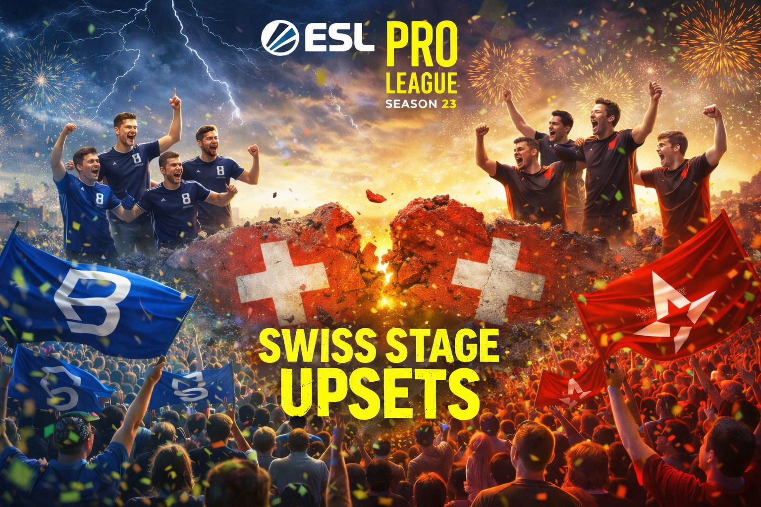 ESL Pro League Stage 2 Delivers Early Upsets as Underdogs Shake the Swiss Bracket