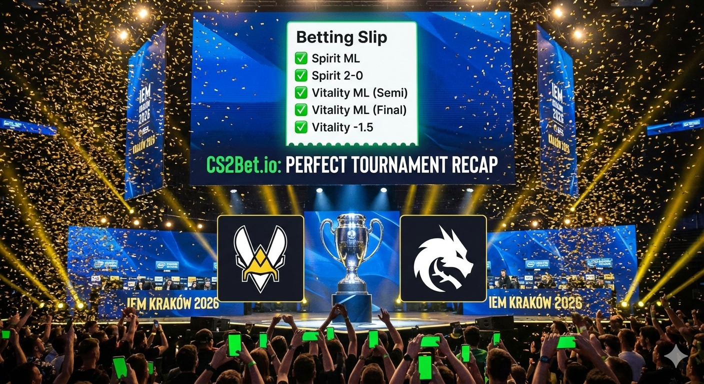 IEM Kraków 2026 Finals Betting Recap: A Clean 2/2 Tips